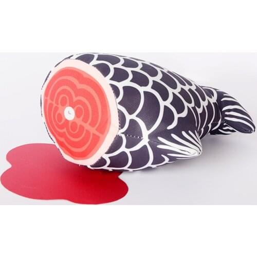 Pet Cat Toys Sleeping Plush Toy Cat Mint Catnip Toys Cute Fish Toy