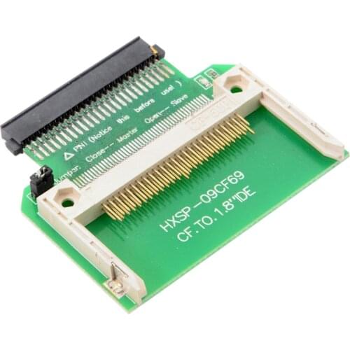 Cablecc CY CF Compact Flash Merory Card to 50pin 1.8 Inch IDE Hard Drive SSD Converter Adapter for Toshiba