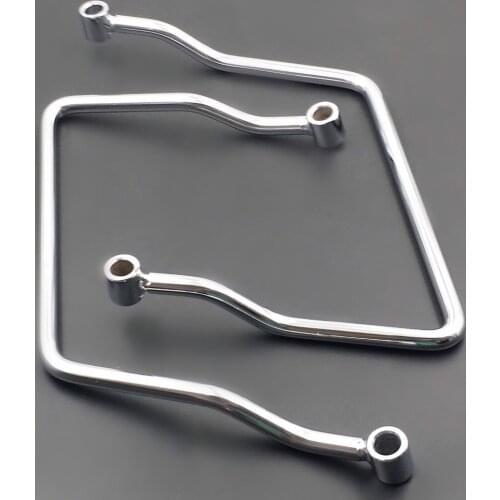 Chrome 12.5cm Saddle bag Support Bars Mounts Bracket Motorcycle For Honda Magna VF250 VF750 VF VTX1300C Kawasaki Vulcan 1500