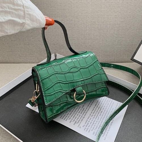 Fashion Texture Female bag New Crocodile Pattern Crossbody Bags for Women 2021 Trendy PU Leather Buckle Shoulder Bag Handbags