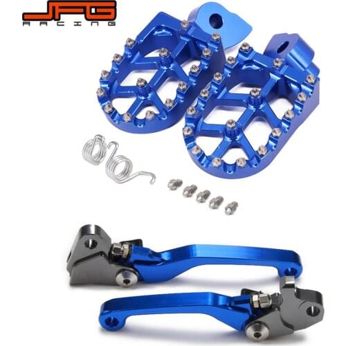 Motorcycle CNC Foot Pegs Pedals Rests Footpegs And Brake Clutch Lever For YAMAHA YZ125 2008-2014 YZ250F 2007-2008 YZ450F 2008