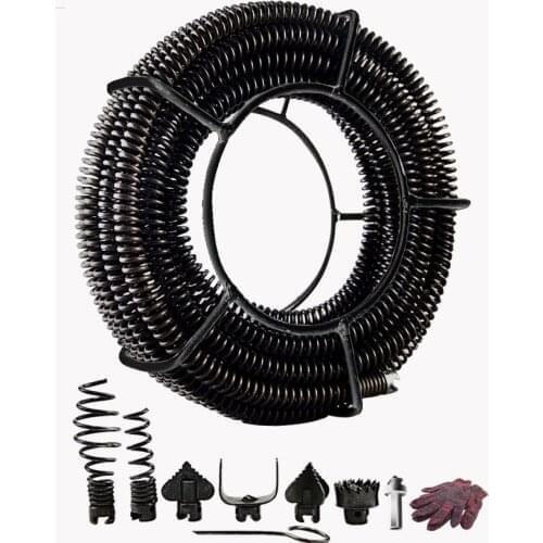 16M plumbing machine household sewer tool kitchen toilet floor drain toilet spring with connector