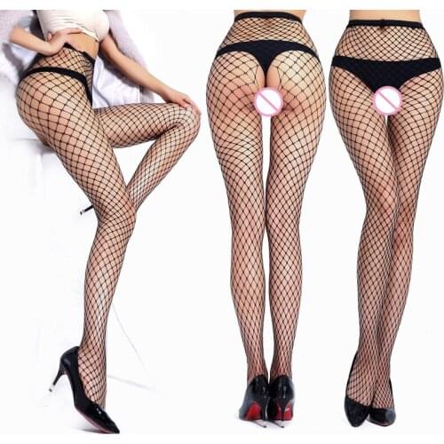 DOIAESKV Women Bodystocking Sexy Lingerie Ladies Erotic Lingerie Sex Body Stocking Women Fishnet Tight Open Crotch Pantyhose