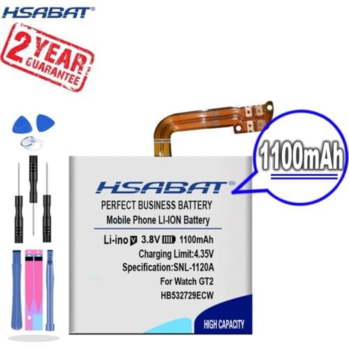 New Arrival [ HSABAT ] 1100mAh HB532729ECW Replacement Battery for Huawei Watch GT2 GT 2 46mm
