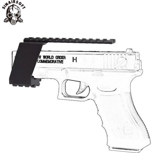 Tactical Universal Pistol Scope Mount For Laser Flashlight Dot Sights Adaptor Picatinny Weaver Rail Mount Paintball Accessories