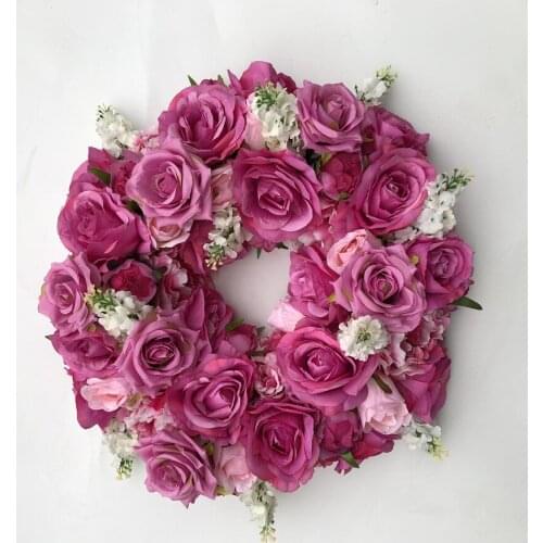 High Quality Artificial Flowers Wall Panels And Fake Flower Runner Centerpieces Wreath For Wedding Background Decoration