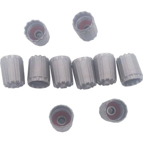 10pcs TPMS Tire Valve Caps with Oring Seals Gray Plastic Valve Dust Covers for TPMS Valve Stems Car Tyre Accessories TPMS25306