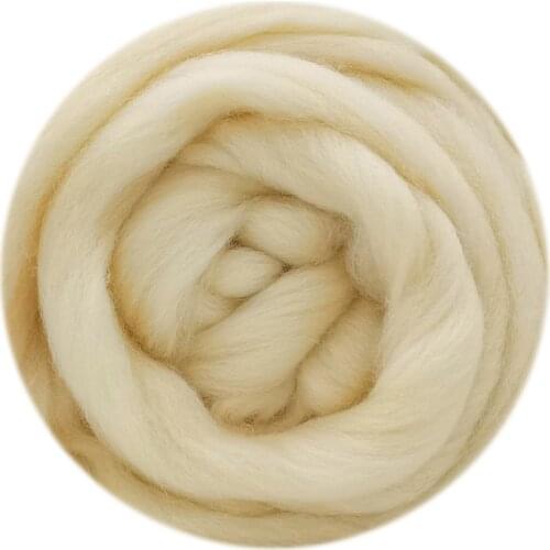 100g Wool 19 Microns Needle Felting Wool Super Soft Natural Wool Wool Roving Hand Dyed Wool Needle and Wet Felting Supplies (15)