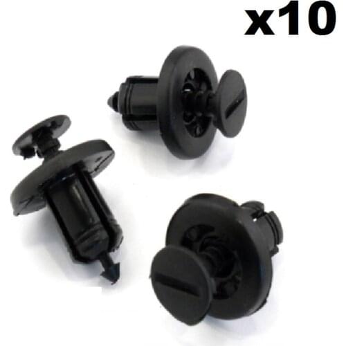 10x Plastic Trim Clips- Bumpers, Engine Shields, Linings. Fit K12 For Nissan Micra
