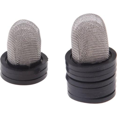 10x Iron Motorbike Engine Oil Strainers Fuel Filter Thimble Mesh for Honda CG 125