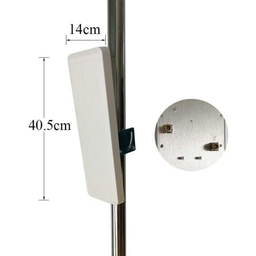2.4g wifi antenna 2x15dBi indoor/ourdoor Dual polarization Wall Mount Patch Panel Flat Antenna high quality customized