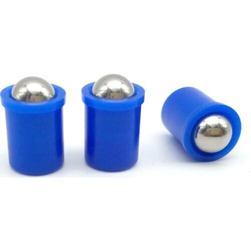 2pcs M3-M12 polyacetal steps bead positioning screw POM light body press-in ball head spring plunger bolt 4mm-16mm long