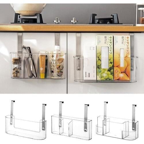 3 Sizes Cupboard Door Back Hanging Trash Rack Storage Kitchen Rubbish Box Holder Hanging Kitchen Cabinet Trash Rack Shelf