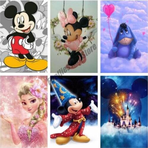 5D Diamond Embroidery Full Round Full Round Fantasy Cartoon Book Diamond Painting Cross Stitch Kits Mosaic Crystal Room Decor