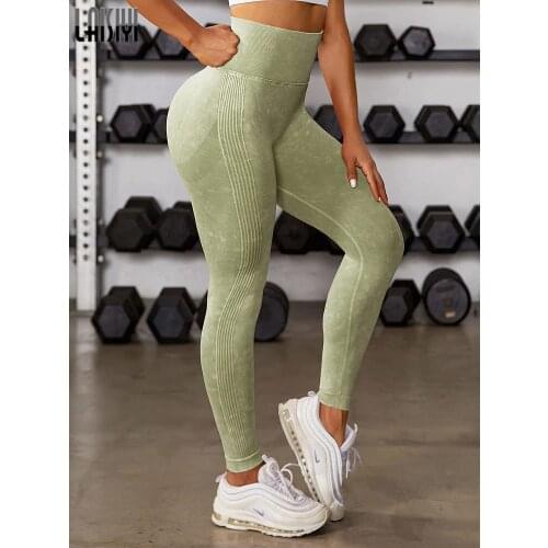 Seamless Push Up Pants Women Gym Sexy High Waisted Sport Leggings Tummy Control Leggings Running Jogging Sports Pants 2021 New
