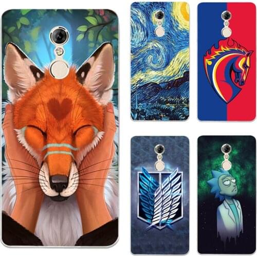 Phone Case Cover For Lenovo K6 Note 5.5" Floral Cartoon animals Soft TPU Back Covers For Lenovo Vibe K6 Note Coque