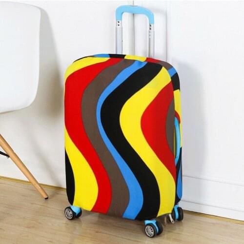 Colorful Travel Luggage Cover Protective Suitcase Cover Trolley Case Accessories Travel Luggage Dust Cover For 18 To 30 Inch Bag