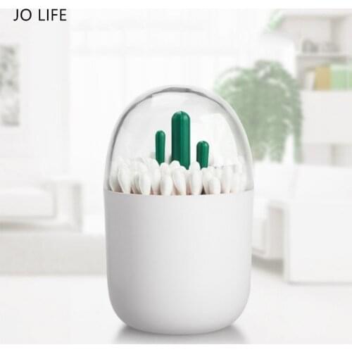 JO LIFE Nordic Forest Style Toothpick Holder Storage Box Cosmetic Cotton Swab Container Box Novelty Tooth Pick Dispenser Case