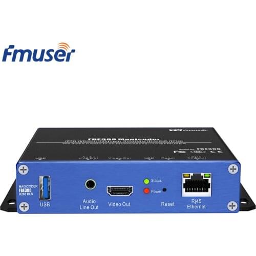 FMUSER FBE300 Magicoder Transcoder H.264/H.265 HD Live Streaming Video IPTV Encoder/Decoder/Transcoder/Player Support RTSP RTP U