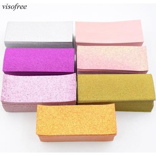 100/200pcs Internal Glitter Background Paper for Sliding Cases Professional Packaging Accessories for Eyelash Case wholesale