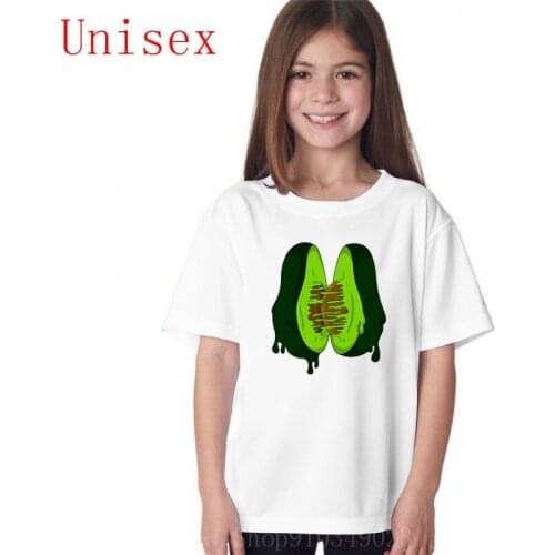 Love for avocado girls tshirt children clothes kids clothes boys kids summer clothes high quality suitable fashionable
