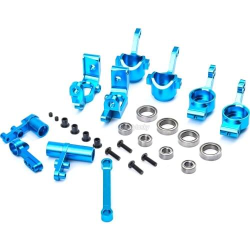 HSP 1/10 Aluminum Alloy Steering Combination Upgrade kit 102010 102011 102012 102068 Ball Bearing For 94123 94111 94107 94170