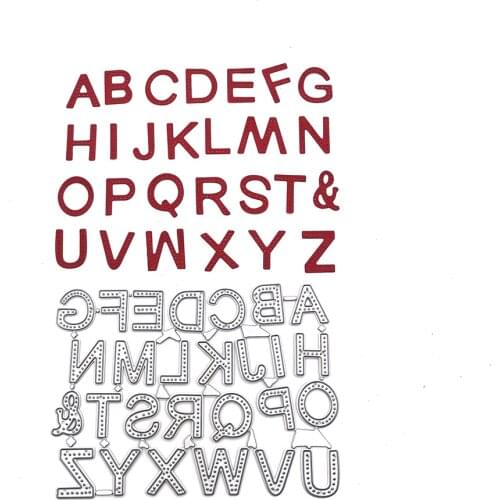 Julyarts 26pcs Alphabet Dies Scrapbooking Material For Craft Decorative Embossing Die Cut Making Card Stencil Template New 2021
