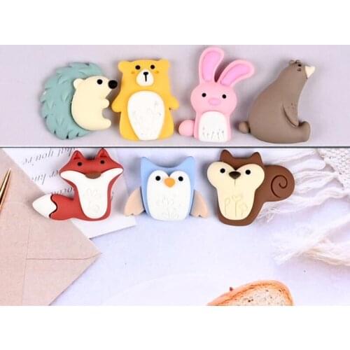 20pcs/lot Resin cat animal Flat back Cabochons for DIY Hair Bow Center Scrapbooking Embellishments Phone Decoration