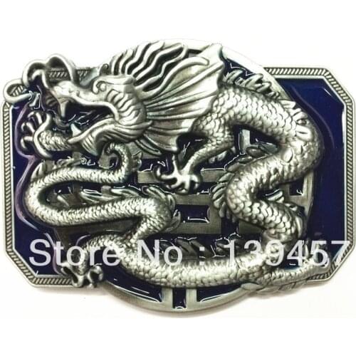 Cowboy belt buckle belt buckle blue dragon domineering faucet fit 4 cm belt