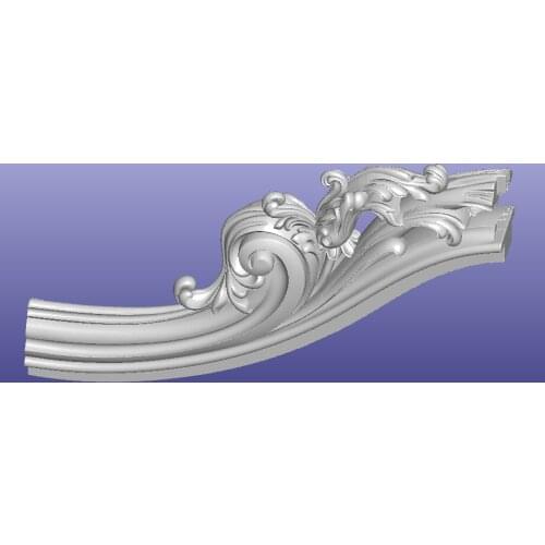 3D STL model for CNC Router mill relief carving design furniture sofa bed pattern 300