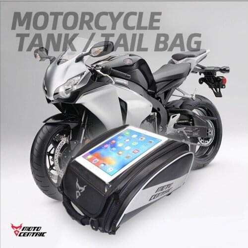 Motorcycle Touch Screen Tank Bag High Capacity Helmet Storage Bag Motocross Rider Backpack Rear Seat Bag Portable Handbag