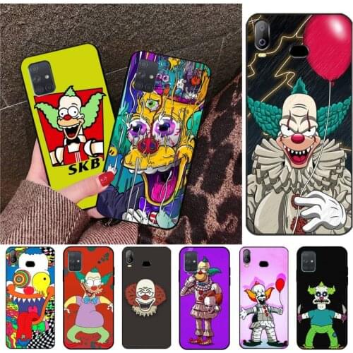 CUTEWANAN KRUSTY Crazy Clown Custom Photo Soft Phone Case For Samsung A10 A20 A30 A40 A50 A70 A80 A71 A91 A51 A6 A8 2018