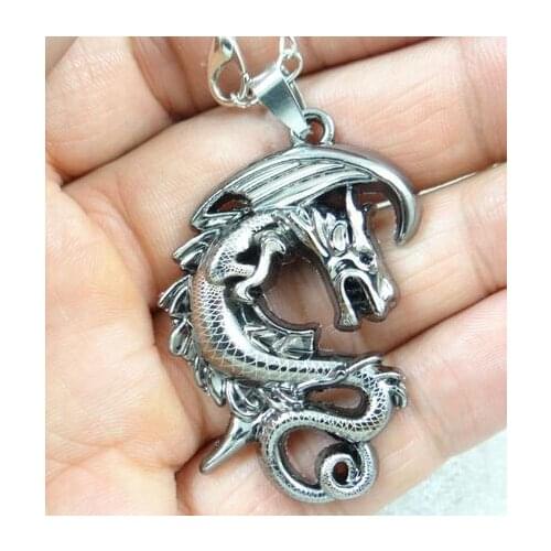 Natural Quartz crystal Turquoises alloy Dragon pendant for diy Jewelry making necklaces Accessories 5pcs