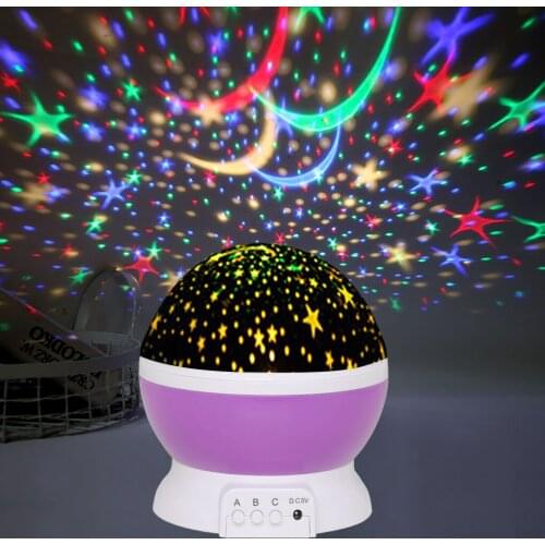 Night Light Romantic starlight Projector LED Rotatable Star Sky Lamp Bedside Lighting Gift Kids Bedroom Decorative Lights