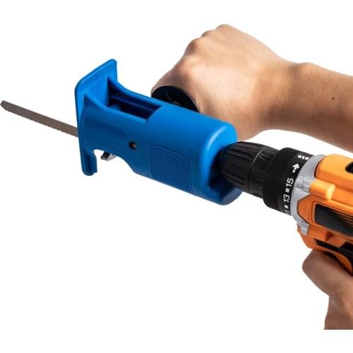New Electric Reciprocating Saw Kit Adapter Drill Modified Attachment Jig with Ergonomic Handle/3 Saw Blades Dezign Garden Tool