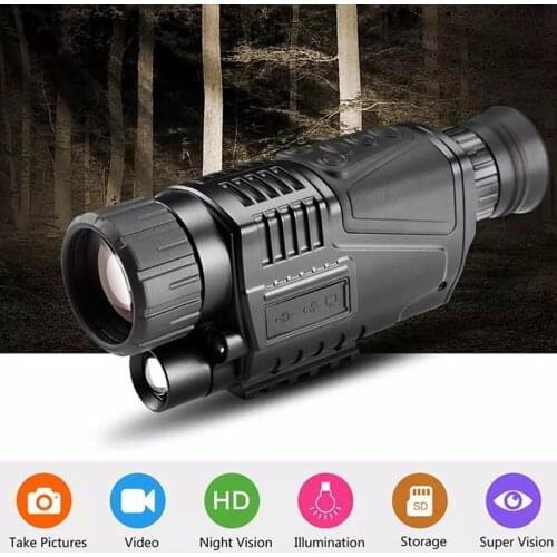 Night Vision Monocular Telescope HD Digital Infrared Monocular Take Photos And Videos Playback Function For Hunting