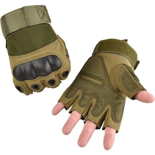 Unisex Durable Microfiber Half Finger Sport Fitness Tactical Gloves Outdoor Camping Fishing Climbing MTB Bike Cycling Gloves