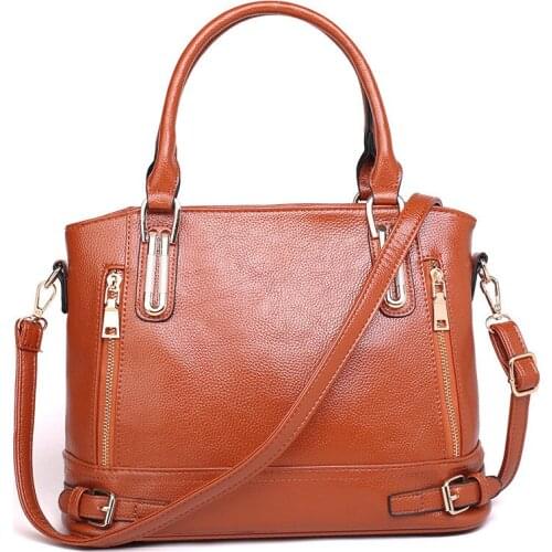 Bags of Womens 2021New Womens Bag PU Leather Ladies Fashion Solid Color Shoulder Bag Diagonal Bag Ladies Lychee Pattern Handbag