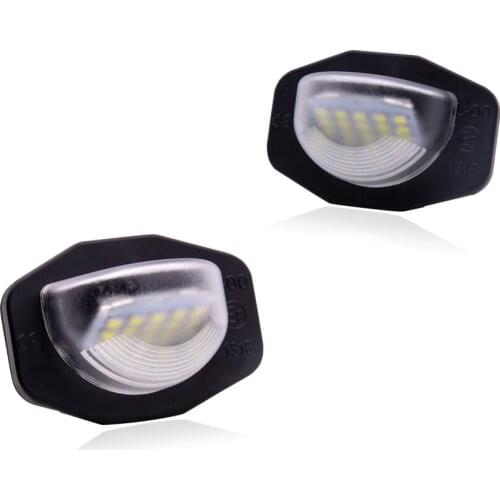 2X canbus Car LED License Plate Lights 12V LED Number Plate Lamp For Toyota Corolla Auris Alphard Sienna Wish Scion XB XD Urban