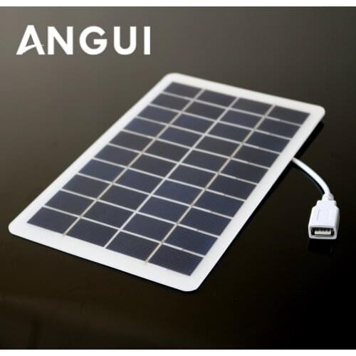 5V 5W 1000mA Output microUSB Outdoor Battery Charger USB Female Port 5 V 5 W Charge Regulators Solar Panel 3.7 V 18650