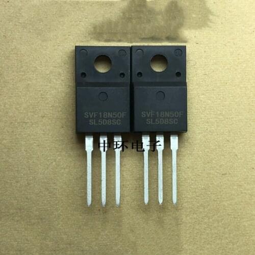 10 pcs/lote MOSFET SVF18N50F 18N50 TO-220FTransistor original nuevo 18A500V FQPF18N50