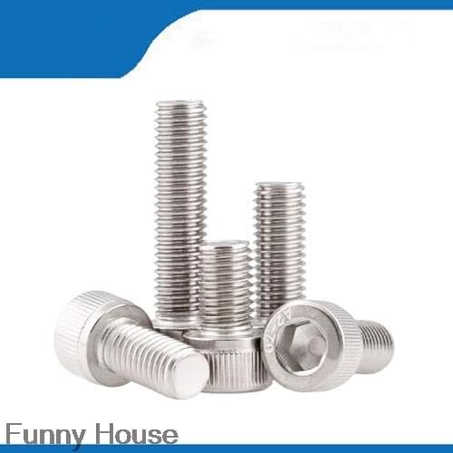 Free shippiong 20Pcs M8*12 ISO7380 304 Stainless Steel Screws Hexagon Socket Button Head Screw HW016
