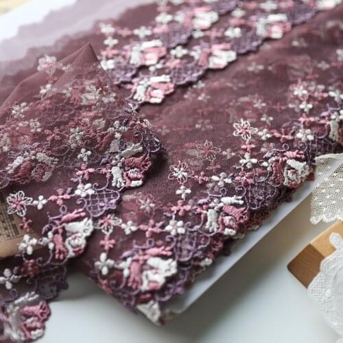 3meters/lot 9cm mesh emboridered lace trim accessories diy decoration lace X560