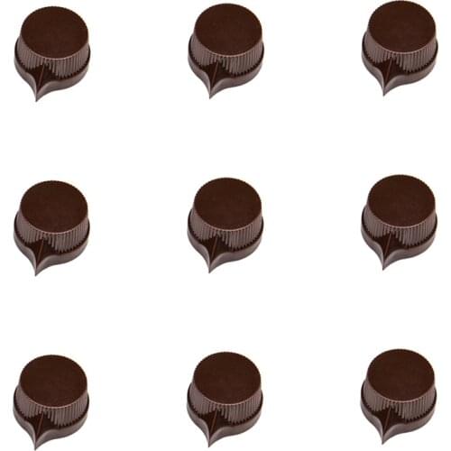 30x Guitar pedal Knobs potentiometer Brown Knob for Bass Guitar effect pedal parts