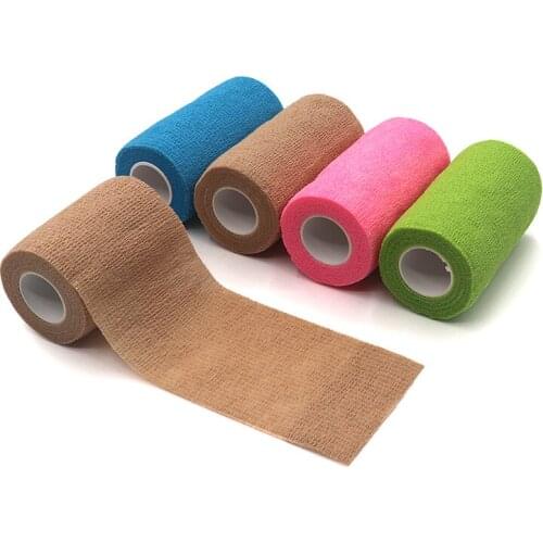 5 Elastic Self-adhesive Bandage Sports Elastic Pressure Bandage Football Basketball Protective Gear Finger Bracers Elbow Knees