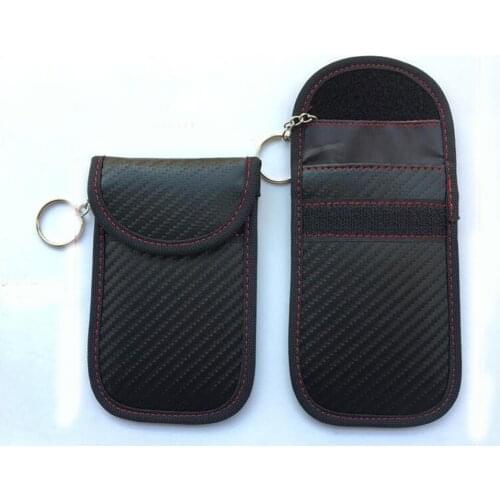 Car Carbon fiber anti-theft shield remote control cover RFID electromagnetic shielding key package