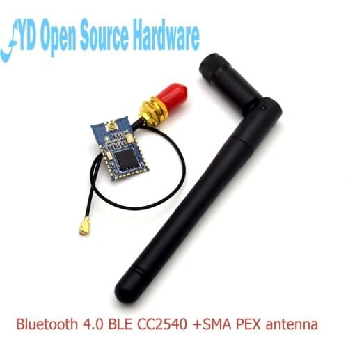 Bluetooth 4.0 BLE CC2540 Direct drive IO wireless serial port Transparent module with special external SMA PEX antenna