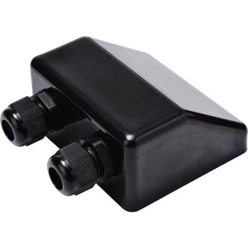 Black Roof Solar Panel Cable Entry Gland Box Waterproof Double Cable Gland For Caravan Boat