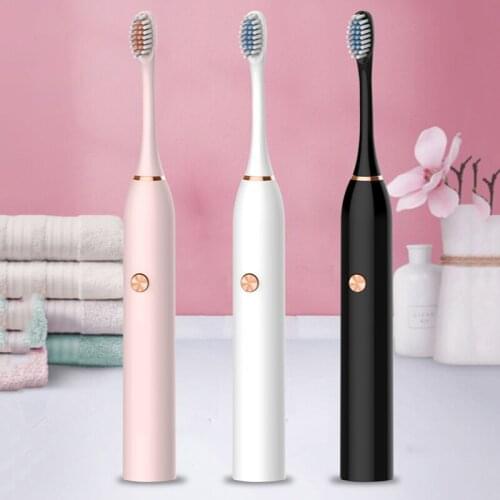 Electric Toothbrush Sonic 5 Files Adult Household Soft Bristle USB Rechargeable Waterproof Couples Whitening Teeth Smart timing