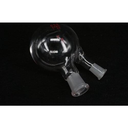 250ml 19/14# Central/Branch Joint 2-neck Round Bottom Lab Glass Boiling Flask